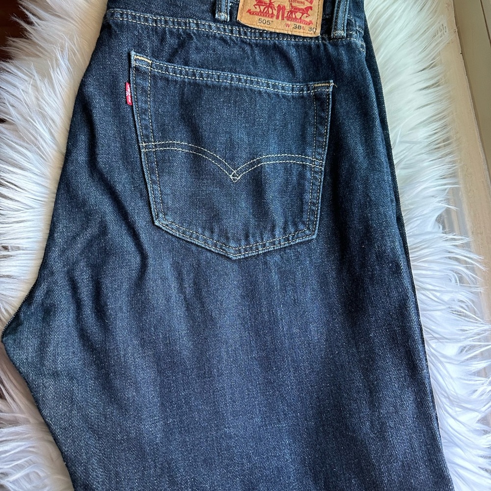 Levi's Men's Dark Indigo Straight Jeans